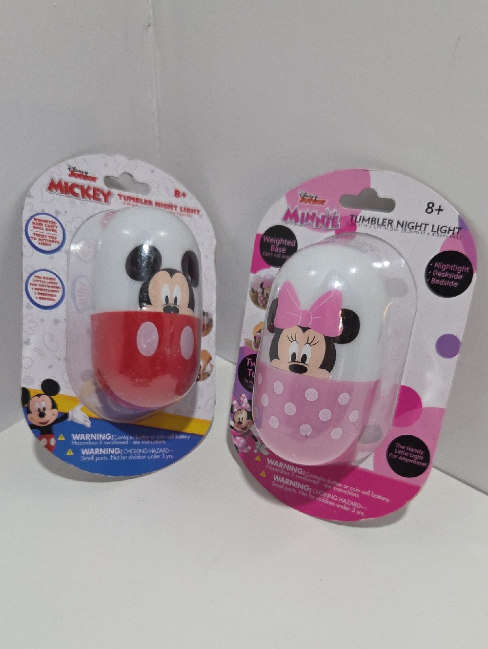 Tumbler Night Light Flash Light Mickey and Minnie Mouse